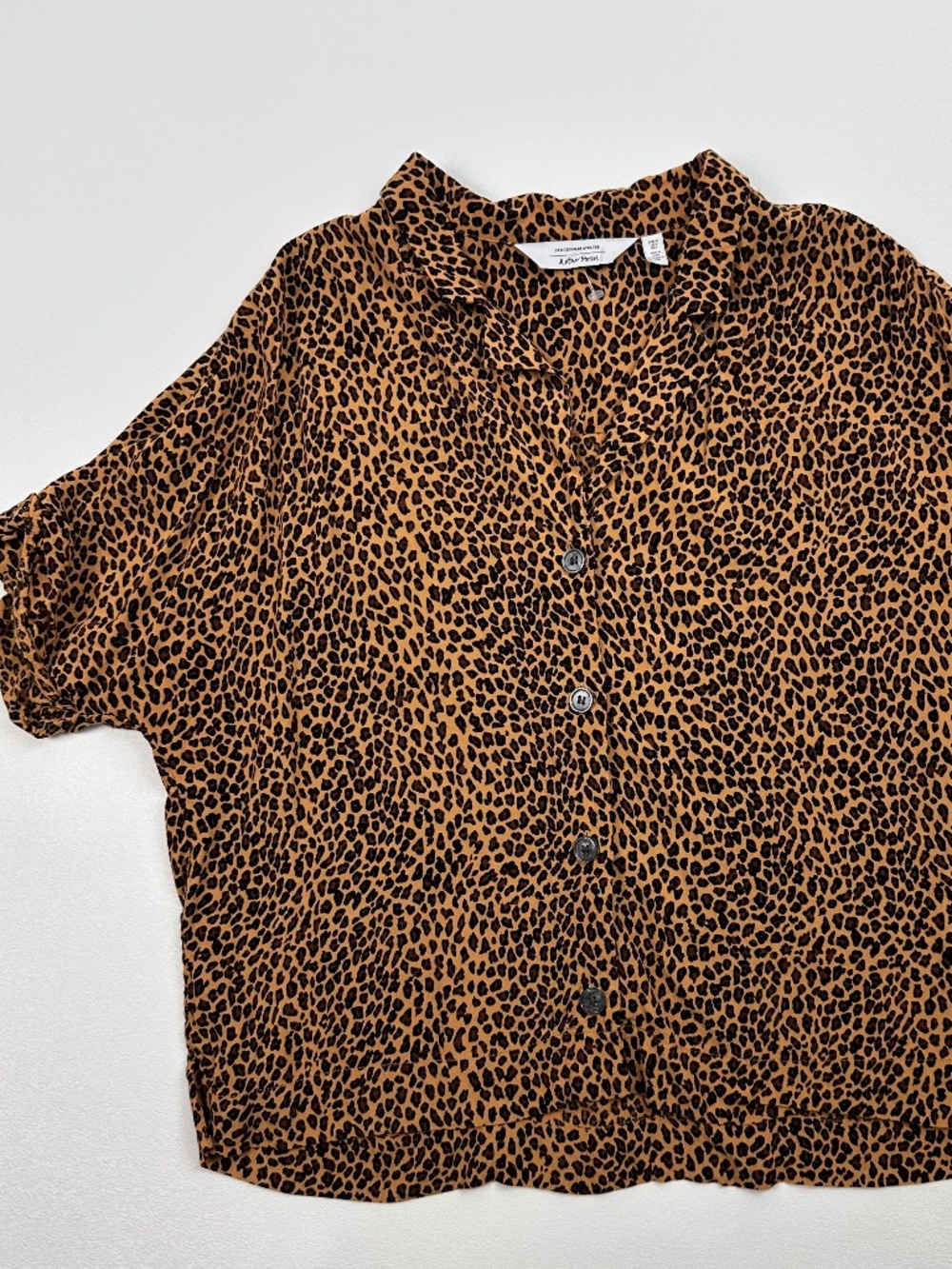 STOCKHOLM ATELIER LEOPARD PRINT SHIRT BLOUSE